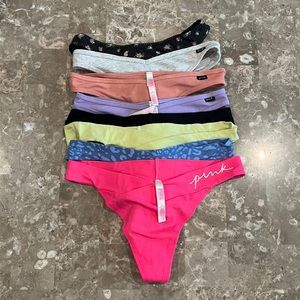8 Victoria’s Secret pink underwear size medium